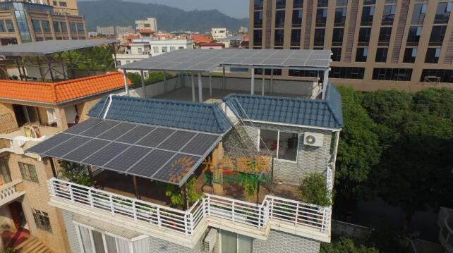 光伏發電與別墅“邂逅”,這是標準的搭配!(圖1) 家庭光伏發電安裝公司